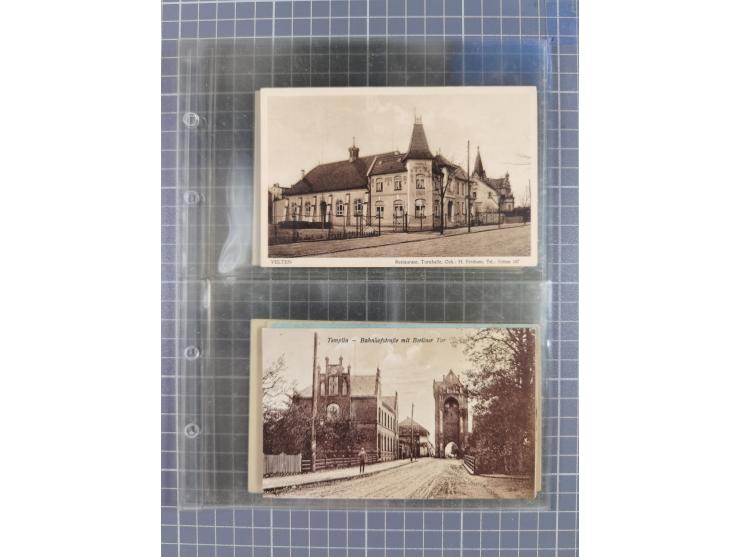 BRANDENBURG: 1900/35, 1 Album mit 276 Ansichtskarten, alles Topografie, meistens Kaiserreich, nur bessere Ansichten (Straßen,