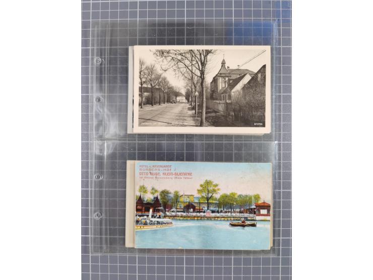 BRANDENBURG: 1900/35, 1 Album mit 276 Ansichtskarten, alles Topografie, meistens Kaiserreich, nur bessere Ansichten (Straßen,