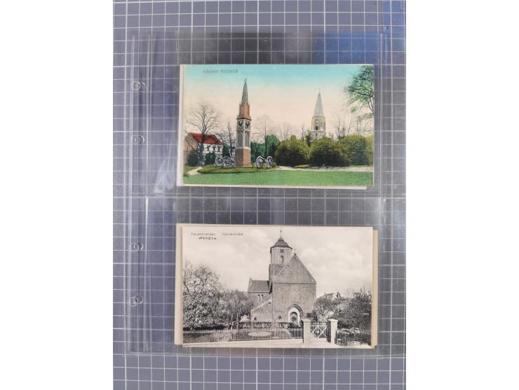 BRANDENBURG: 1900/35, 1 Album mit 276 Ansichtskarten, alles Topografie, meistens Kaiserreich, nur bessere Ansichten (Straßen,
