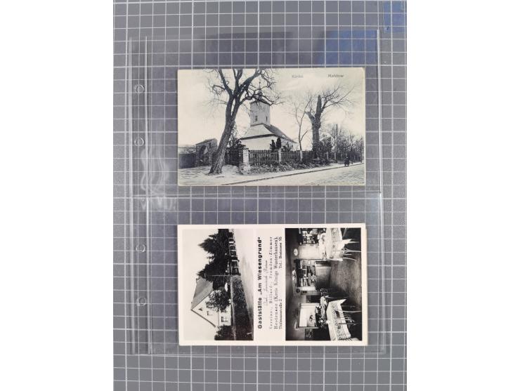 BRANDENBURG: 1900/35, 1 Album mit 276 Ansichtskarten, alles Topografie, meistens Kaiserreich, nur bessere Ansichten (Straßen,