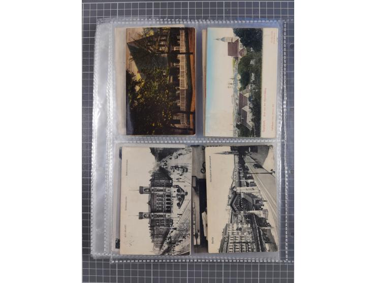 DEUTSCHLAND: 1900/35, 1 Album mit 500 Ansichtskarten, alles Topografie, meist Kaiserreich, nur bessere Ansichten (Straßen, Pl