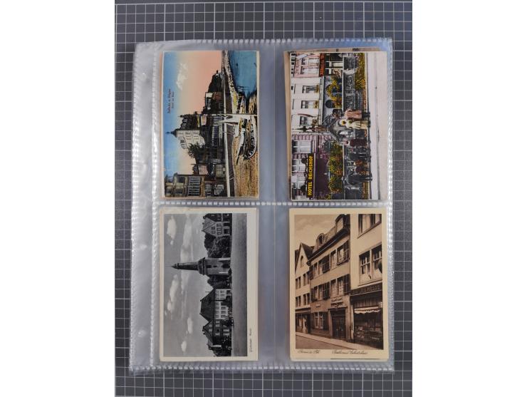 DEUTSCHLAND: 1900/35, 1 Album mit 500 Ansichtskarten, alles Topografie, meist Kaiserreich, nur bessere Ansichten (Straßen, Pl