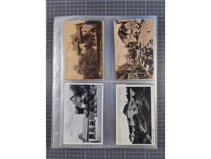 DEUTSCHLAND: 1900/35, 1 Album mit 500 Ansichtskarten, alles Topografie, meist Kaiserreich, nur bessere Ansichten (Straßen, Pl