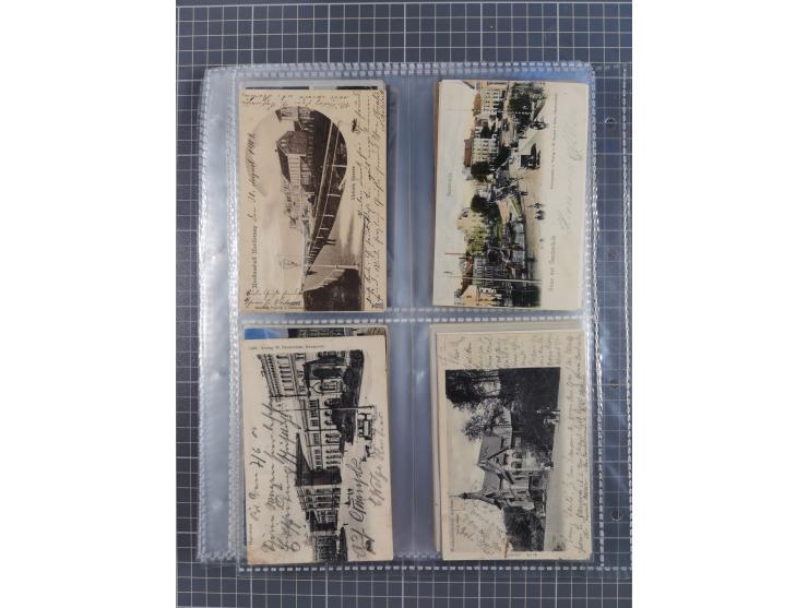 DEUTSCHLAND: 1900/35, 1 Album mit 500 Ansichtskarten, alles Topografie, meist Kaiserreich, nur bessere Ansichten (Straßen, Pl