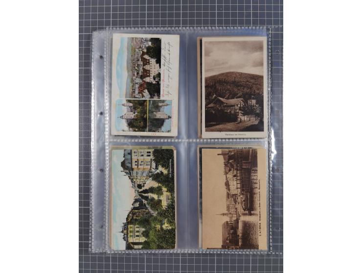 DEUTSCHLAND: 1900/35, 1 Album mit 500 Ansichtskarten, alles Topografie, meist Kaiserreich, nur bessere Ansichten (Straßen, Pl