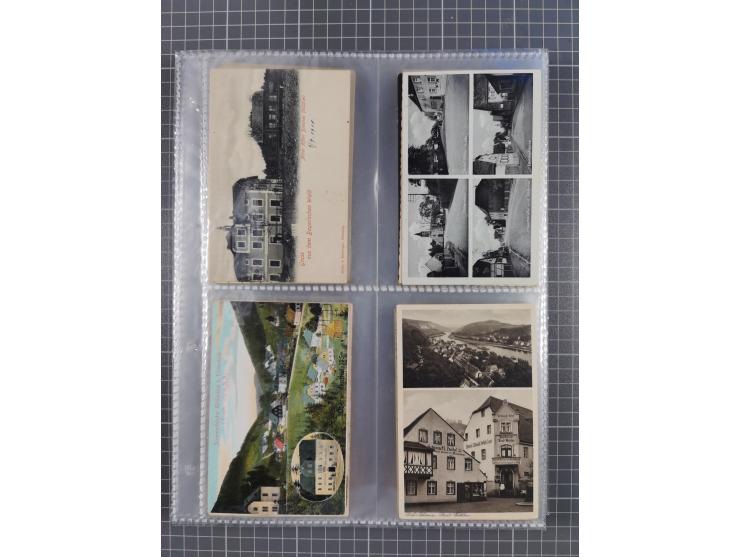 DEUTSCHLAND: 1900/35, 1 Album mit 500 Ansichtskarten, alles Topografie, meist Kaiserreich, nur bessere Ansichten (Straßen, Pl