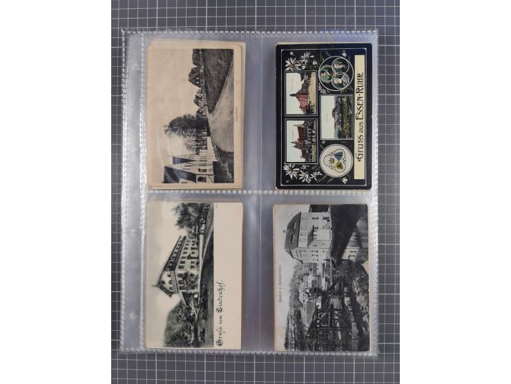 DEUTSCHLAND: 1900/35, 1 Album mit 500 Ansichtskarten, alles Topografie, meist Kaiserreich, nur bessere Ansichten (Straßen, Pl