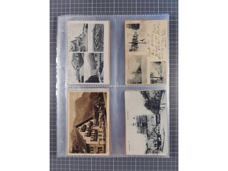 DEUTSCHLAND: 1900/35, 1 Album mit 500 Ansichtskarten, alles Topografie, meist Kaiserreich, nur bessere Ansichten (Straßen, Pl