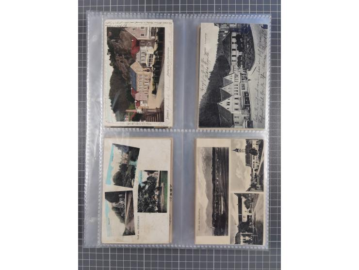 DEUTSCHLAND: 1900/35, 1 Album mit 500 Ansichtskarten, alles Topografie, meist Kaiserreich, nur bessere Ansichten (Straßen, Pl