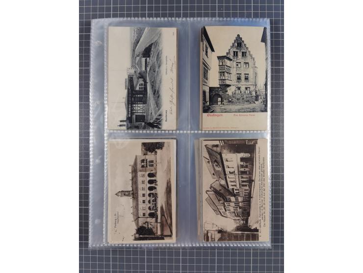 DEUTSCHLAND: 1900/35, 1 Album mit 500 Ansichtskarten, alles Topografie, meist Kaiserreich, nur bessere Ansichten (Straßen, Pl