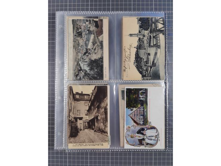 DEUTSCHLAND: 1900/35, 1 Album mit 500 Ansichtskarten, alles Topografie, meist Kaiserreich, nur bessere Ansichten (Straßen, Pl