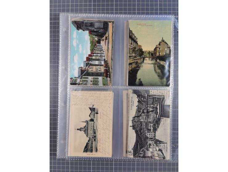 DEUTSCHLAND: 1900/35, 1 Album mit 500 Ansichtskarten, alles Topografie, meist Kaiserreich, nur bessere Ansichten (Straßen, Pl