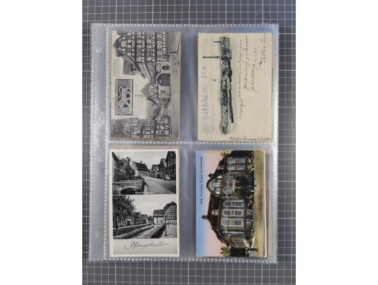 DEUTSCHLAND: 1900/35, 1 Album mit 500 Ansichtskarten, alles Topografie, meist Kaiserreich, nur bessere Ansichten (Straßen, Pl