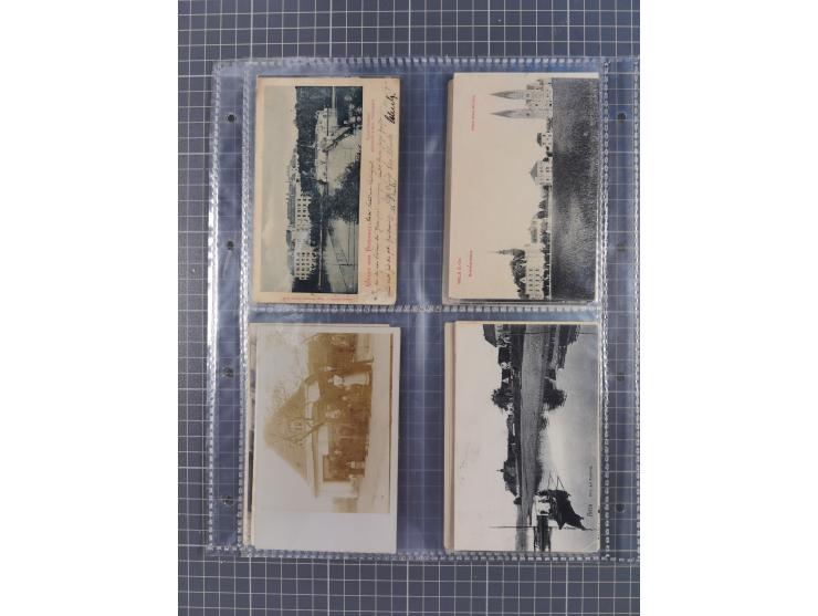 DEUTSCHLAND: 1900/35, 1 Album mit 500 Ansichtskarten, alles Topografie, meist Kaiserreich, nur bessere Ansichten (Straßen, Pl