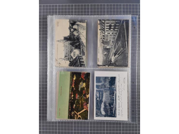 DEUTSCHLAND: 1900/35, 1 Album mit 490 Ansichtskarten, alles Topografie, meist Kaiserreich, nur bessere Ansichten (Straßen, Pl