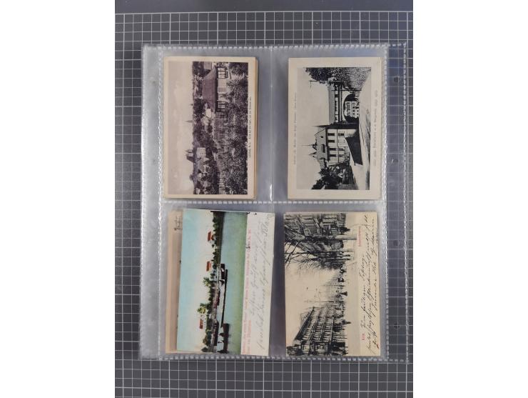 DEUTSCHLAND: 1900/35, 1 Album mit 490 Ansichtskarten, alles Topografie, meist Kaiserreich, nur bessere Ansichten (Straßen, Pl