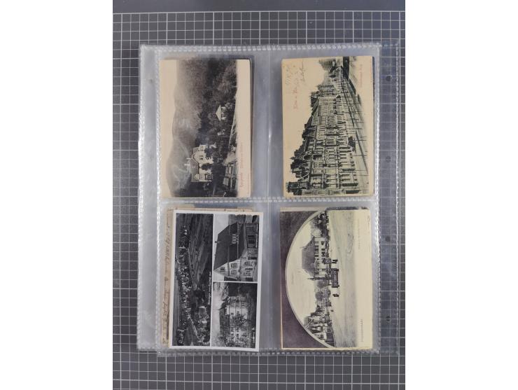 DEUTSCHLAND: 1900/35, 1 Album mit 490 Ansichtskarten, alles Topografie, meist Kaiserreich, nur bessere Ansichten (Straßen, Pl