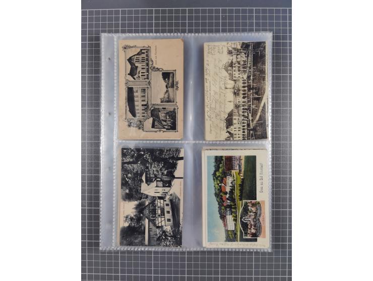 DEUTSCHLAND: 1900/35, 1 Album mit 490 Ansichtskarten, alles Topografie, meist Kaiserreich, nur bessere Ansichten (Straßen, Pl