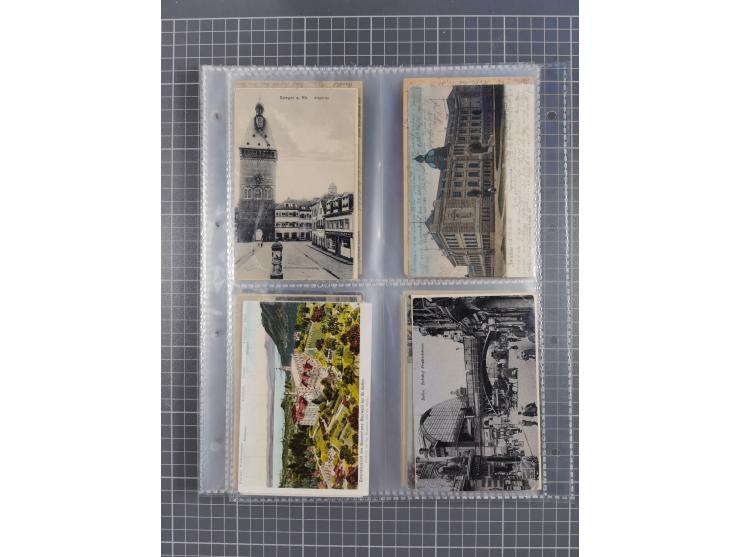 DEUTSCHLAND: 1900/35, 1 Album mit 490 Ansichtskarten, alles Topografie, meist Kaiserreich, nur bessere Ansichten (Straßen, Pl