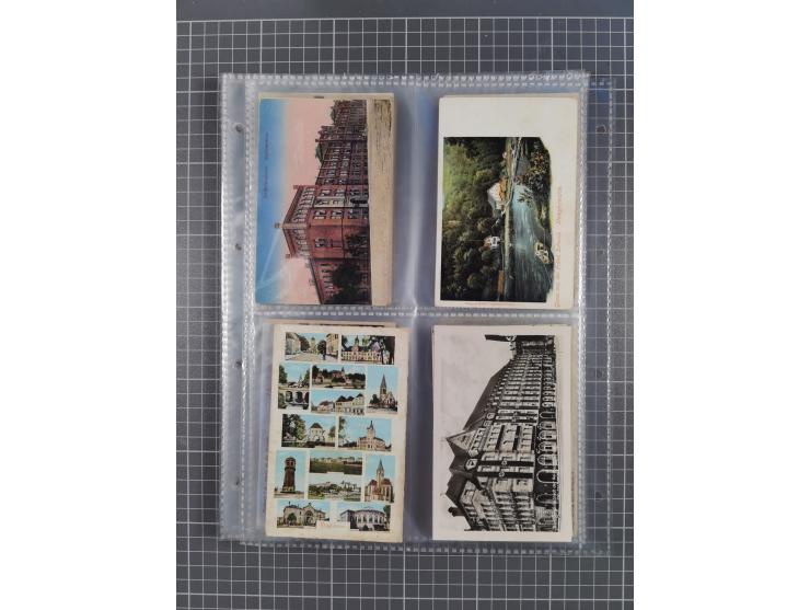 DEUTSCHLAND: 1900/35, 1 Album mit 490 Ansichtskarten, alles Topografie, meist Kaiserreich, nur bessere Ansichten (Straßen, Pl