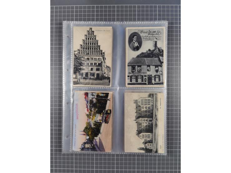 DEUTSCHLAND: 1900/35, 1 Album mit 490 Ansichtskarten, alles Topografie, meist Kaiserreich, nur bessere Ansichten (Straßen, Pl