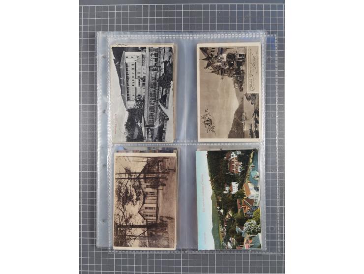 DEUTSCHLAND: 1900/35, 1 Album mit 490 Ansichtskarten, alles Topografie, meist Kaiserreich, nur bessere Ansichten (Straßen, Pl