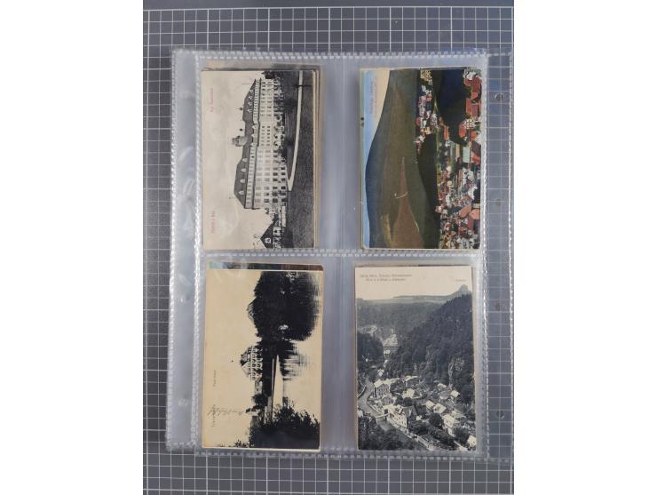 DEUTSCHLAND: 1900/35, 1 Album mit 490 Ansichtskarten, alles Topografie, meist Kaiserreich, nur bessere Ansichten (Straßen, Pl