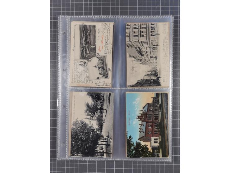 DEUTSCHLAND: 1900/35, 1 Album mit 490 Ansichtskarten, alles Topografie, meist Kaiserreich, nur bessere Ansichten (Straßen, Pl