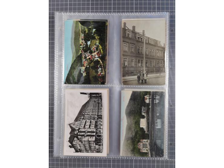 DEUTSCHLAND: 1900/35, 1 Album mit 490 Ansichtskarten, alles Topografie, meist Kaiserreich, nur bessere Ansichten (Straßen, Pl