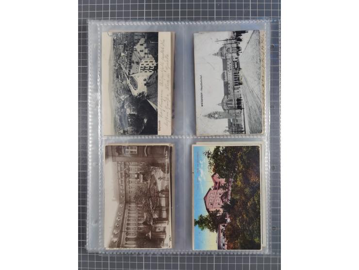 DEUTSCHLAND: 1900/35, 1 Album mit 490 Ansichtskarten, alles Topografie, meist Kaiserreich, nur bessere Ansichten (Straßen, Pl