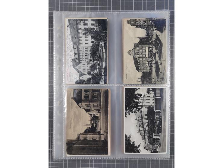 DEUTSCHLAND: 1900/35, 1 Album mit 490 Ansichtskarten, alles Topografie, meist Kaiserreich, nur bessere Ansichten (Straßen, Pl