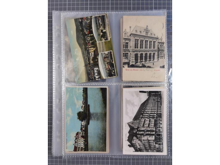 DEUTSCHLAND: 1900/35, 1 Album mit 490 Ansichtskarten, alles Topografie, meist Kaiserreich, nur bessere Ansichten (Straßen, Pl