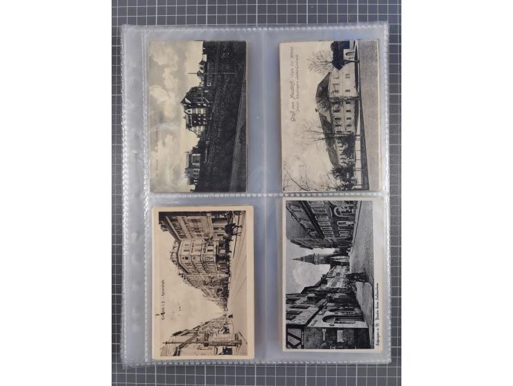 DEUTSCHLAND: 1900/35, 1 Album mit 490 Ansichtskarten, alles Topografie, meist Kaiserreich, nur bessere Ansichten (Straßen, Pl