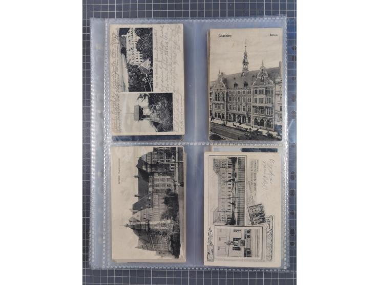 DEUTSCHLAND: 1900/35, 1 Album mit 490 Ansichtskarten, alles Topografie, meist Kaiserreich, nur bessere Ansichten (Straßen, Pl