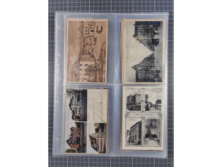 DEUTSCHLAND: 1900/35, 1 Album mit 490 Ansichtskarten, alles Topografie, meist Kaiserreich, nur bessere Ansichten (Straßen, Pl