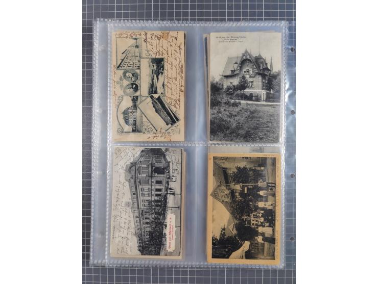 DEUTSCHLAND: 1900/35, 1 Album mit 490 Ansichtskarten, alles Topografie, meist Kaiserreich, nur bessere Ansichten (Straßen, Pl