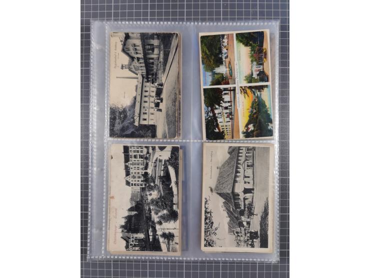 DEUTSCHLAND: 1900/35, 1 Album mit 490 Ansichtskarten, alles Topografie, meist Kaiserreich, nur bessere Ansichten (Straßen, Pl