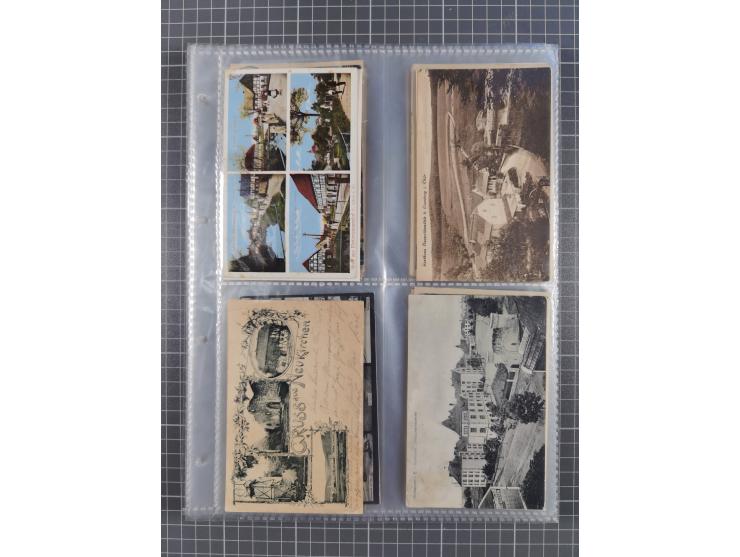 DEUTSCHLAND: 1900/35, 1 Album mit 490 Ansichtskarten, alles Topografie, meist Kaiserreich, nur bessere Ansichten (Straßen, Pl