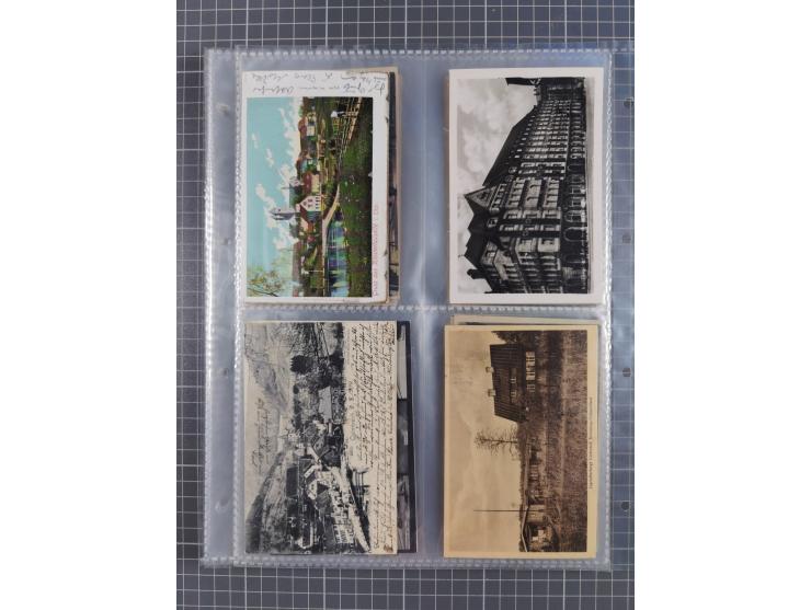 DEUTSCHLAND: 1900/35, 1 Album mit 490 Ansichtskarten, alles Topografie, meist Kaiserreich, nur bessere Ansichten (Straßen, Pl