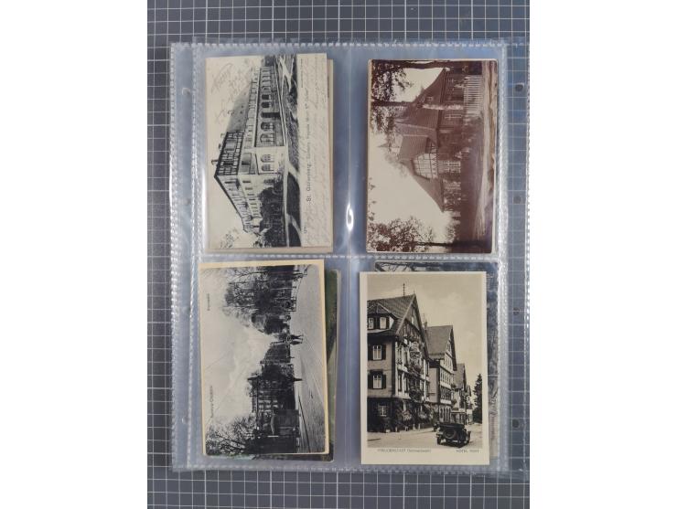 DEUTSCHLAND: 1900/35, 1 Album mit 490 Ansichtskarten, alles Topografie, meist Kaiserreich, nur bessere Ansichten (Straßen, Pl