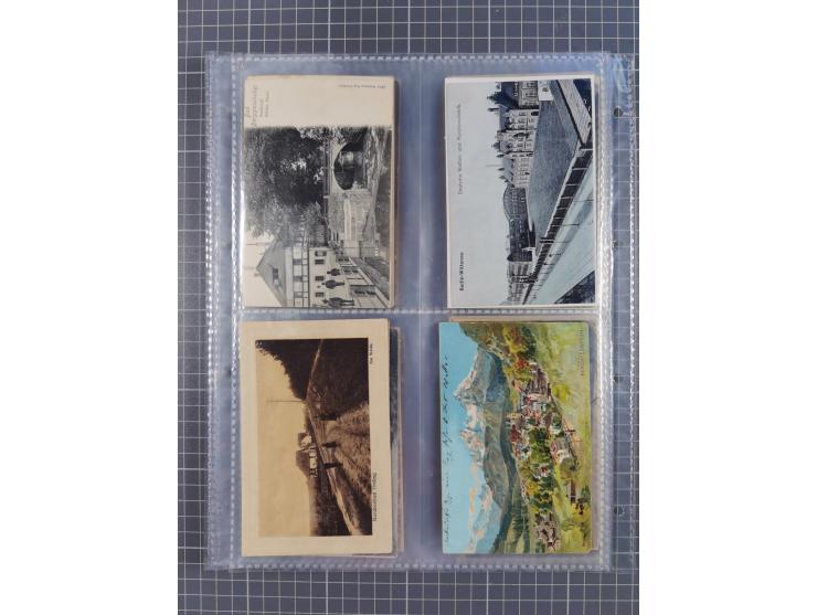 DEUTSCHLAND: 1900/35, 1 Album mit 490 Ansichtskarten, alles Topografie, meist Kaiserreich, nur bessere Ansichten (Straßen, Pl