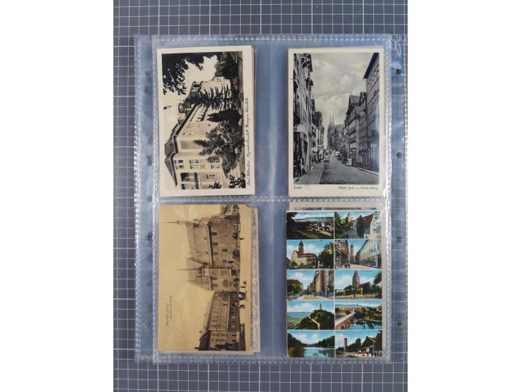 DEUTSCHLAND: 1900/35, 1 Album mit 490 Ansichtskarten, alles Topografie, meist Kaiserreich, nur bessere Ansichten (Straßen, Pl