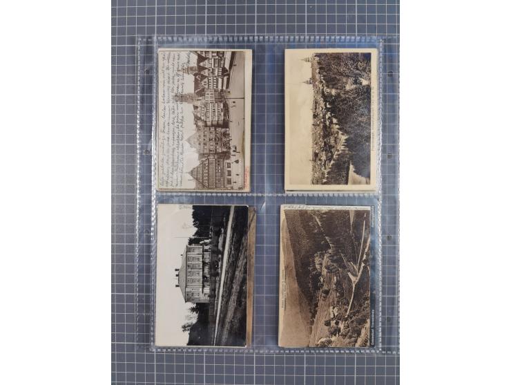 DEUTSCHLAND: 1900/35, 1 Album mit 490 Ansichtskarten, alles Topografie, meist Kaiserreich, nur bessere Ansichten (Straßen, Pl