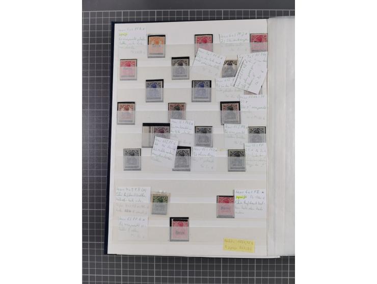 1920/35, postfrische, ungebrauchte und gestempelte Partie im Steckbuch, einige hundert Werte