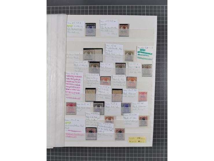 1920/35, postfrische, ungebrauchte und gestempelte Partie im Steckbuch, einige hundert Werte