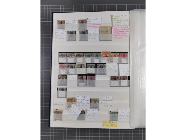 1920/35, postfrische, ungebrauchte und gestempelte Partie im Steckbuch, einige hundert Werte