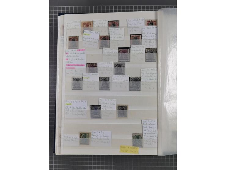 1920/35, postfrische, ungebrauchte und gestempelte Partie im Steckbuch, einige hundert Werte