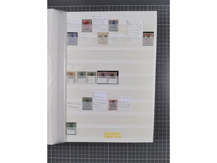 1920/35, postfrische, ungebrauchte und gestempelte Partie im Steckbuch, einige hundert Werte