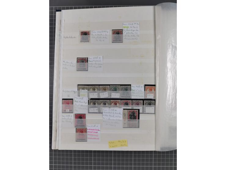 1920/35, postfrische, ungebrauchte und gestempelte Partie im Steckbuch, einige hundert Werte