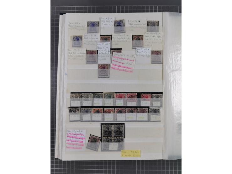 1920/35, postfrische, ungebrauchte und gestempelte Partie im Steckbuch, einige hundert Werte